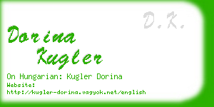 dorina kugler business card